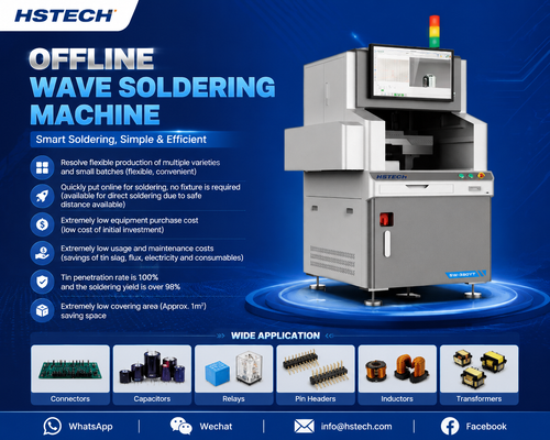 Son şirket blogları hakkında HSTECH Çevrimdışı Seçici Dalga Lehimleme Makinesi | Verimli PCB Lehimleme Çözümü