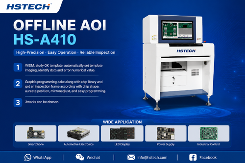 Son şirket blogları hakkında HSTECH, Standart Parametreler Tablosu ile A410 Ekonomik Çevrimdışı AOI için Tam Veri Sayfası Spesifikasyon Belgesini Yayınladı