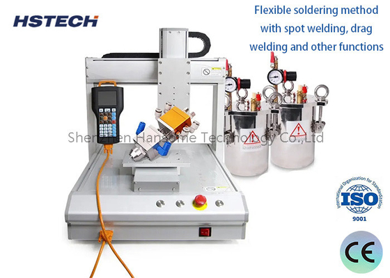 İyi bir fiyat. Yüksek Kaliteli LED ampul yapışkan dağıtıcı Dört istasyonlu yuvarlak yapışkan dağıtıcı makine çevrimiçi