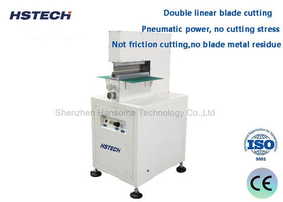İyi bir fiyat. Pnömatik Sürüklenen Blade Metal Düşük Kesme Gücü Gerginliği V Cut PCB Depanelizer çevrimiçi