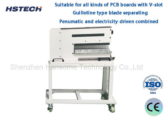 İyi bir fiyat. Kalın Alüminyum Tahta Düşük Güçlü Gerginlik PCB Depaneling Makinesi V Slot Düşük Güçlü Gerginlik HS-310 ile çevrimiçi