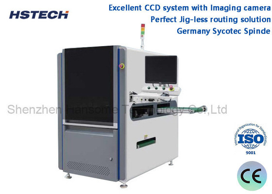 İyi bir fiyat. Almanya Sycotec Spinde Görüntüleme Kamerasıyla Mükemmel CCD Sistemi Inline PCBA Router Makinesi HS-ARM-710 çevrimiçi