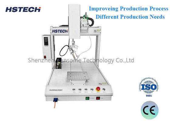 İyi bir fiyat. Fleksibel Lehimleme Robotu ±0.02mm Tekrarlama Doğruluk Makine Boyutu 520*585*800mm çevrimiçi