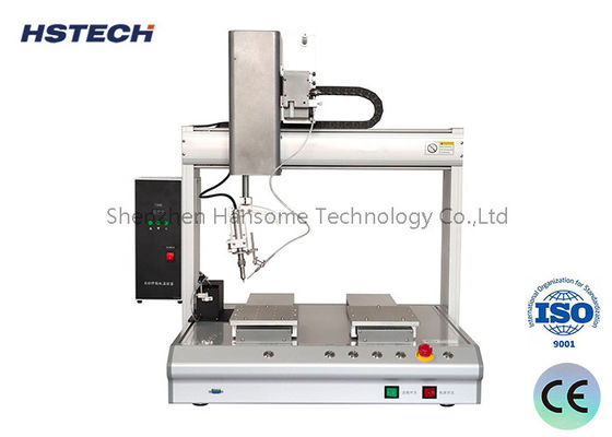 Çifte çalışma istasyonu olan çift ucu otomatik lehimleyici robot