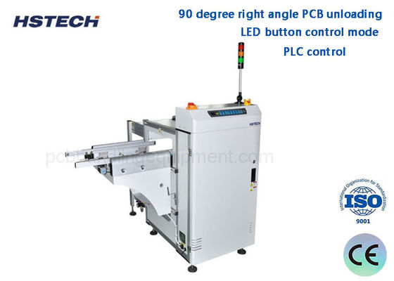 390mm Genişliği 3 Dergi 20M/Min 90 Derece LED Düğme Otomatik PCB Açıcı