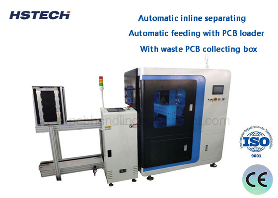 İyi bir fiyat. Otomatik Inline Separating 1.1KW Dairesel Blade Inline Vcut PCB Depaneling Makine PCB Atık Toplama Kutusu ile çevrimiçi