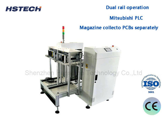 İyi bir fiyat. Mitsubishi PLC Program Kontrolü Kolay ve Akıllı Düğme Kontrolü El Krank 0.05kW 20L/Min PCB Destacker HS-DS400 çevrimiçi