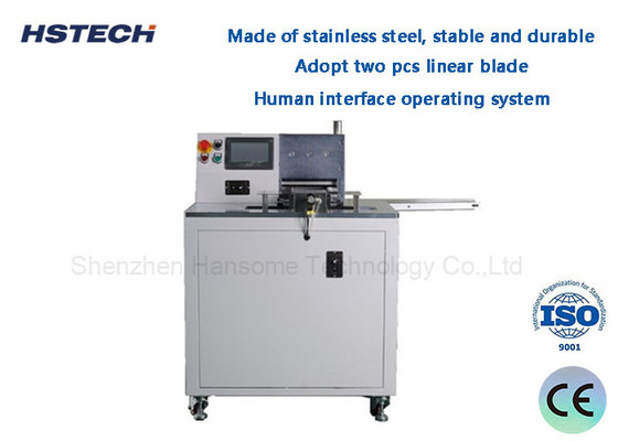 İyi bir fiyat. İnsan Arayüzü İşletim Sistemi Paslanmaz Çelik Sabit ve Dayanıklı Otomatik Gilotine PCB HS-A310 Depanelizer çevrimiçi