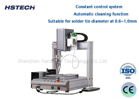 PCB Robot Lehimleme Makinesi Tek Yatak 0.8mm Lehimleyici Topu Manual Programlama HS-S331R