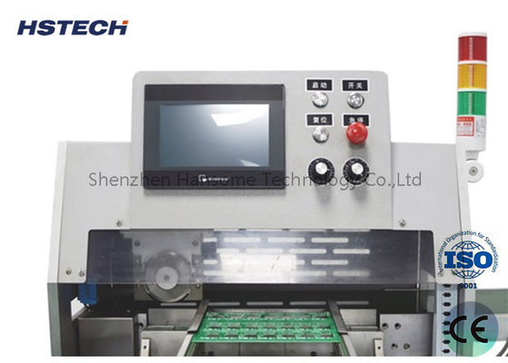 İyi bir fiyat. Otomatik Besleme V-Kesi PCB Depaneling Ekipmanı ESD Taşıma Kemer ve PLC Kontrolü ile çevrimiçi