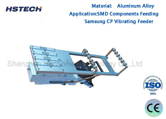 İyi bir fiyat. Alüminyum Alaşımı Samsung CP titreşimli besleyici 4 Tüp Genişliği 100mm 24V Uzun ömür çevrimiçi
