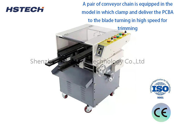 İyi bir fiyat. SMT Makine Parçaları Yüksek Hızlı PCB Kurşun Kesme Makinesi 8/10 inç Blade Max 250mm Genişliği çevrimiçi
