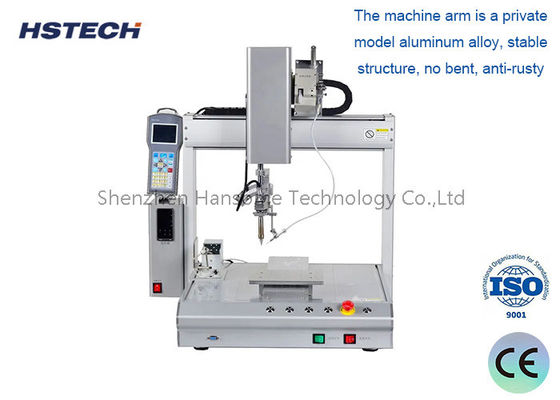 Otomatik temizleme ve çok yönlü lehimleyici başlı 4 Eksenli Lehimleyici Robotu