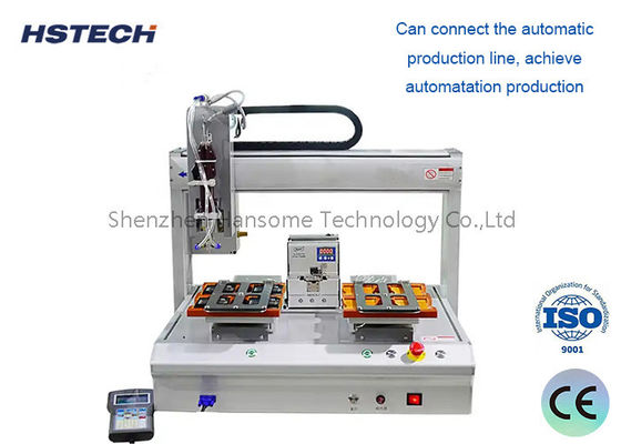 Yüksek hassasiyetli otomatik lehimleme robotu çift lehimleme masası ve adımlı motorla