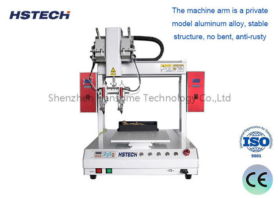 Dual Soldering Head 400mm Moving Range Duyarlı Cihazlar için Otomatik Soldering Robot