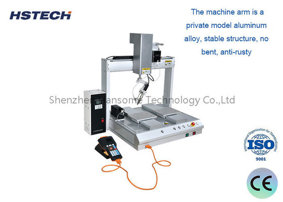Hiwin doğrusal kılavuzu ve otomatik temizlik fonksiyonu ile 4 Eksenli Masaüstü Lehimleme Makinesi