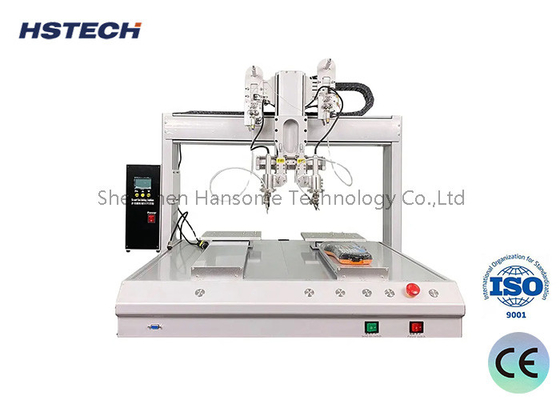 İyi bir fiyat. PCB Montajı için Stepper Motor Zamanlama Kemeri ile Çift Platformlu Lehimleme Makinesi çevrimiçi