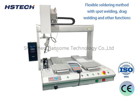 Yüksek hassasiyetli Otomatik Lehimleyici Robotu Çok açılı Lehimleme için 4 Eksenli İşlem