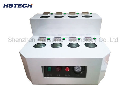 İyi bir fiyat. 8 Tank Solder Paste Çıkarma Ekipmanı PLC Kontrolü Standart Boyutlu Şişe için çevrimiçi