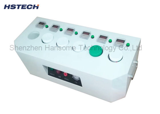 İyi bir fiyat. FIFO / Otomatik Alarm Lehimleme Pasta Makinesi Erime / Yaşlanma Ekipmanı 6 Tank 50/60Hz çevrimiçi