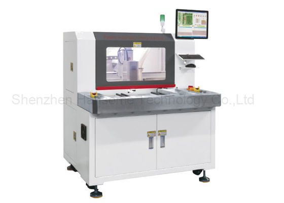 İyi bir fiyat. 2000W PCB Ayırıcı Makinesi 4 Aixs Offline Çift Platformu Pencere Sistem Kontrolü çevrimiçi